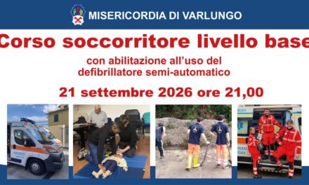 Corso per Soccorritore Livello Base 2026